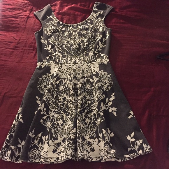 Black and White Pins and Needles Dress