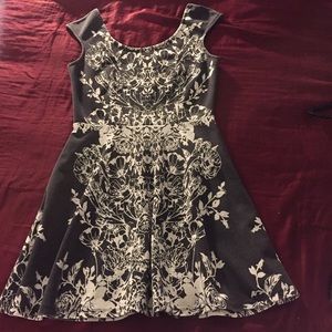 Black and White Pins and Needles Dress