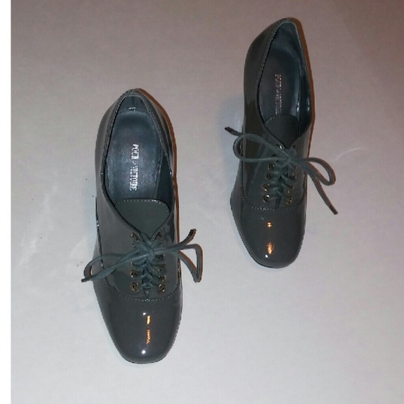 🚫SOLD🚫 ?.Pour la Victoire Grey Gold Lace Shoes - Picture 3 of 4