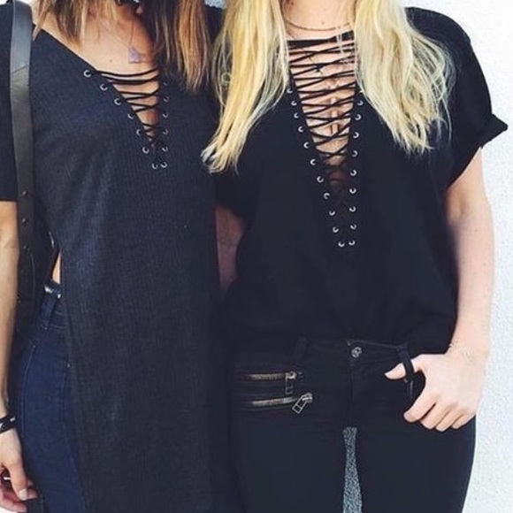 LF LACE UP SHIRT (EMMA&SAM)