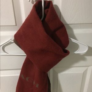 Coach wool scarf orange& brown