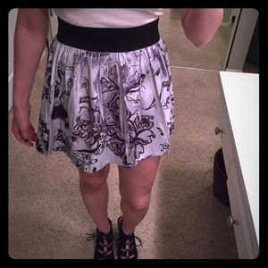 Floral pattern skirt