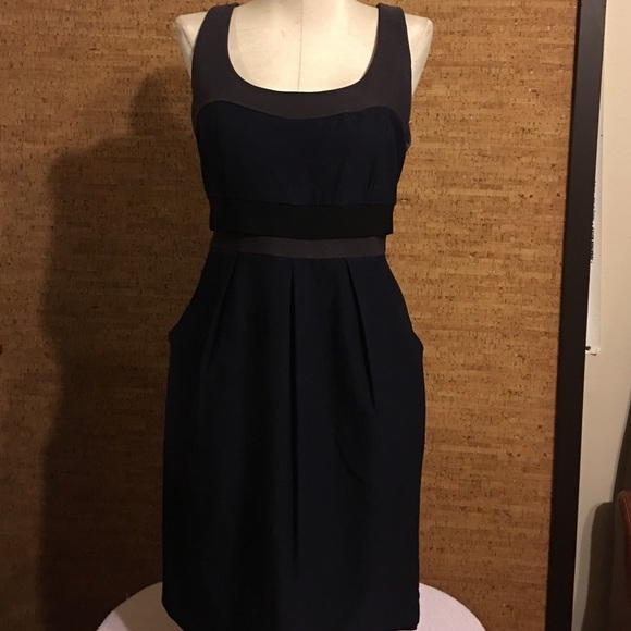 Dark blue career, casual and comfy dress