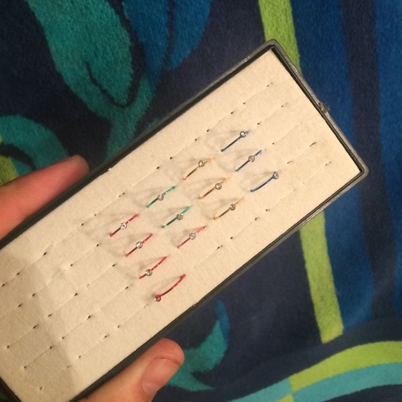 Standard jeweled nose rings