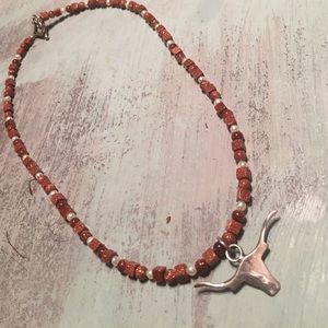 Texas Longhorn necklace