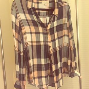 Olive & Oak Pink and Blue Button Up