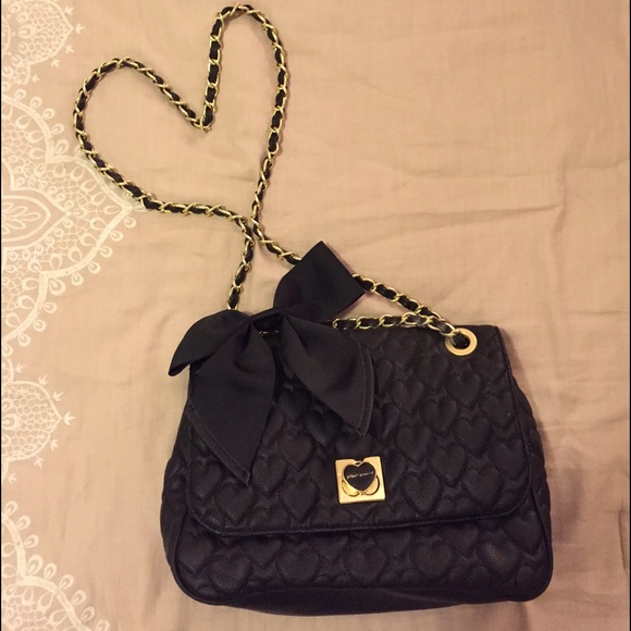 Betsy Johnson little black purse