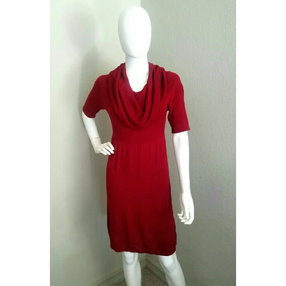 Red Sweater Dress - Picture 1 of 2