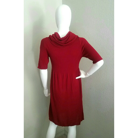 Red Sweater Dress - Picture 2 of 2