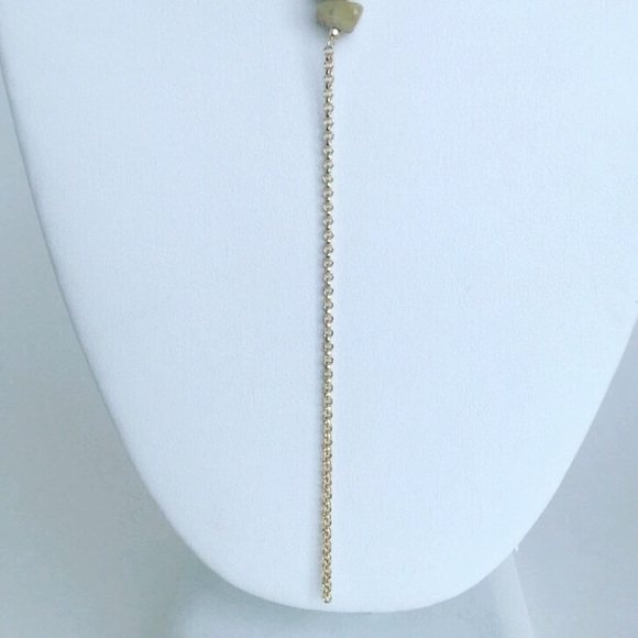 Black Leather chocker with blue opal beads. - Picture 4 of 4