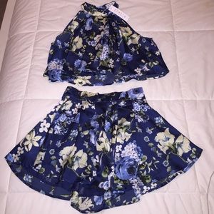 Two Piece Silk Romper