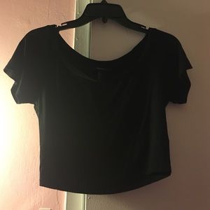 Black Crop top