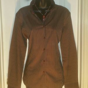Brio large fitted button down shirt