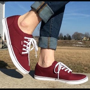 vans atwood low womens burgundy vans atwood low womens burgundy