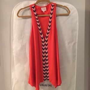 Parker Sequin Coral Tank