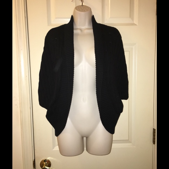 American Living Sweaters - American Living Black Open Front Cardigan Large