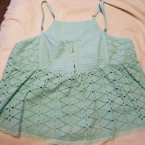 Aqua crop top