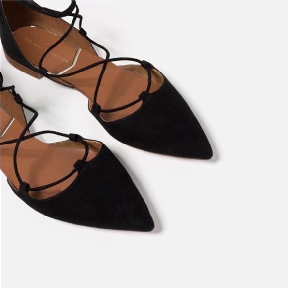 Flat lace up flats