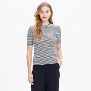 *NWOT MADEWELL LO FIT TEE IN MINI STRIPE