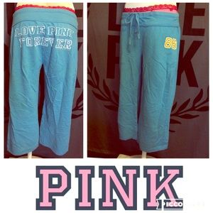Victoria's Secret pink crops, Capri pants