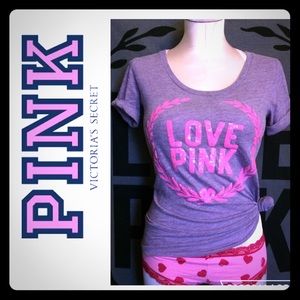 Victoria's secret pink bling graphic tee shirt