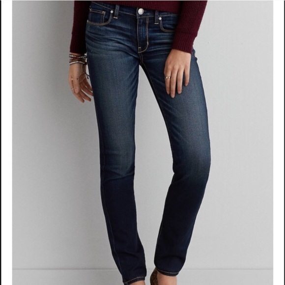 Dark Wash Skinny Jeans: American Eagle - Picture 1 of 2
