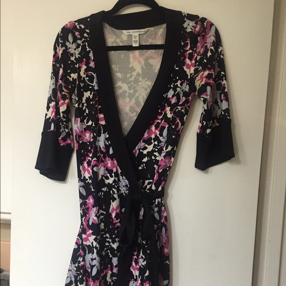 DVF silk wrap dress