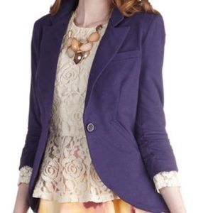 Fine and Sandy Blazer in Violet by Esley@Modcloth