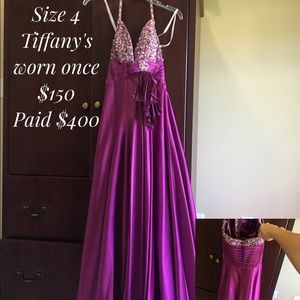 Purple tiffany's dress