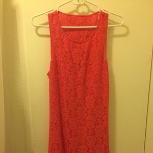 Express open back lace dress