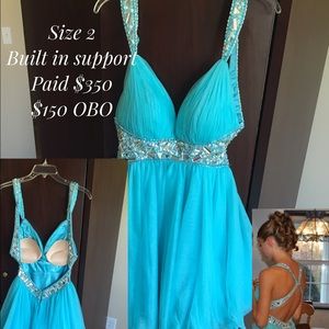 Blue homecoming dress