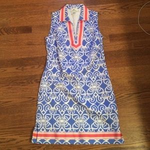 Vineyard vines blue shell print dress