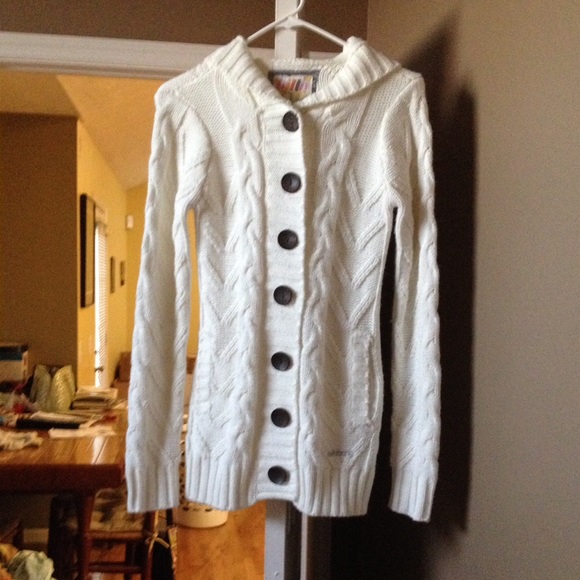 Billabong Sweaters - Ivory Billabong Dharma Cardigan