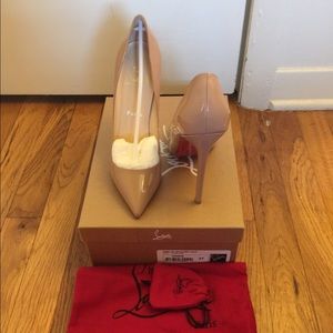 Christian louboutin pigalle 120mm nude.