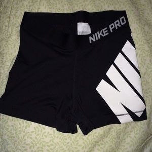 Nike Pro logo shorts