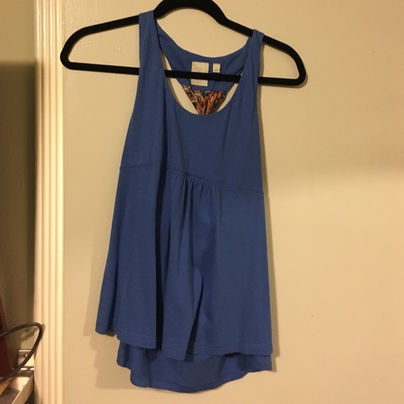 Blue cross back tank