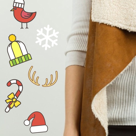 🌺HOST PICK 10/17🌺FAUX SHEARLING & SUEDE VEST - Picture 2 of 3