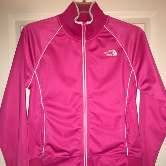 The North Face Track Jacket in Fuchsia