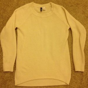 H&M White Knit Sweater