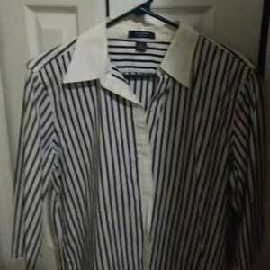 Womens large chaps long sleeve collared shirt by