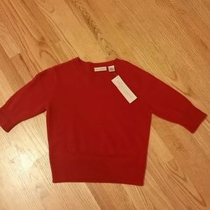 Red Cshmere Sweater size XS NWT