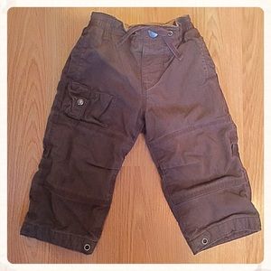 Baby Gap Heavy Brown Cargo Pants, 18-24m