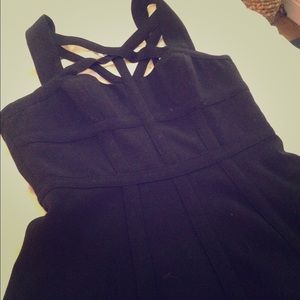 BCBG maxazria black mini dress