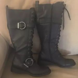 Fab Army Leather Boots