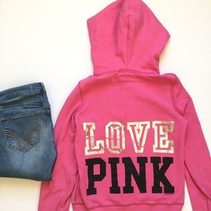 PINK VS zip up sweater 💕