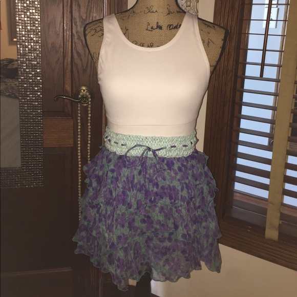 Poupette St Barth Silk Sasha Mini Skirt - Picture 3 of 4