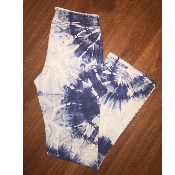 Low rise tie-dye studded jeans - Picture 2 of 3