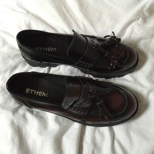 Burgundy Chunky Loafers *DONATING SOON*
