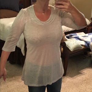 Zebra print see thru top