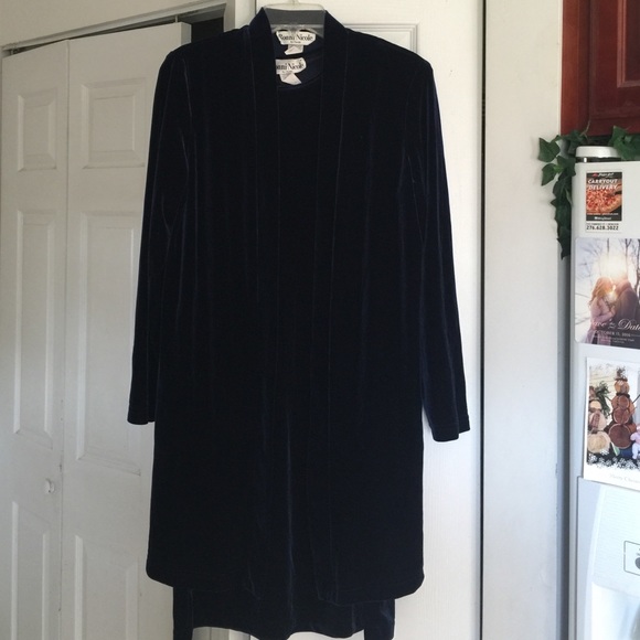 2 piece velour dress set
